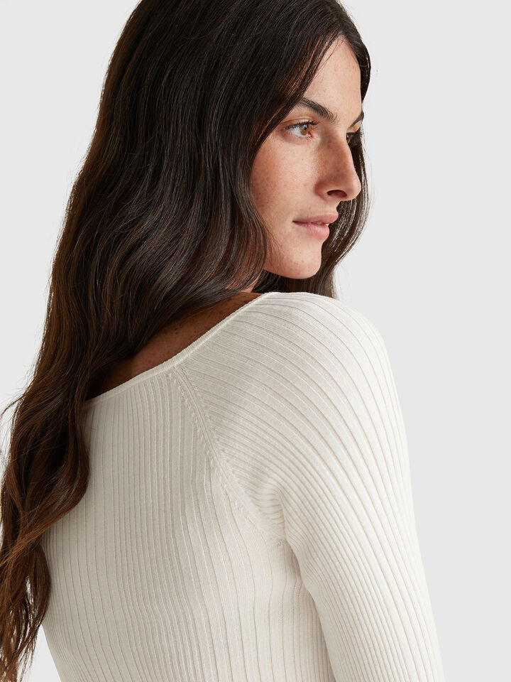 BOAT-NECK SWEAT.L/S Women image number 3